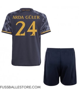 Günstige Real Madrid Arda Guler #24 Auswärts Trikotsatzt Kinder 2023-24 Kurzarm (+ Kurze Hosen)